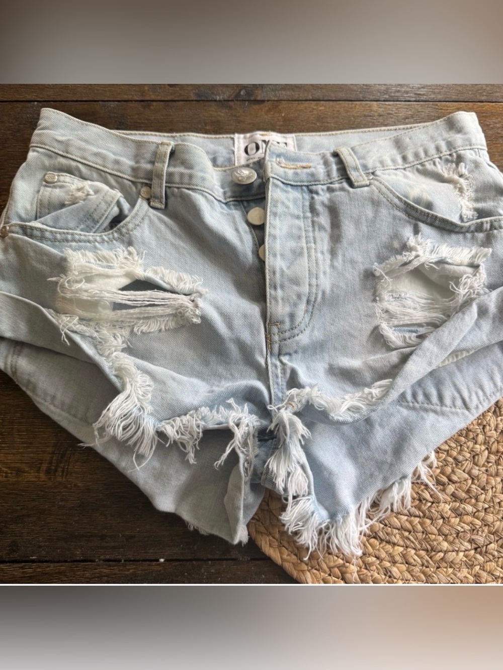 Bonitas Low Waist Denim Short One Teaspoon brand: One Teaspoon Size 26